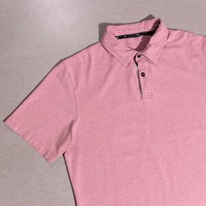 Public Rec Go-To Cotton Stretch Polo Shirt Light Red/Pink Golf Men's Large